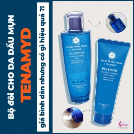 Combo double cleansing Tenamyd cho DA DẦU MỤN [ Sữa rửa mặt + Nước hoa hồng]